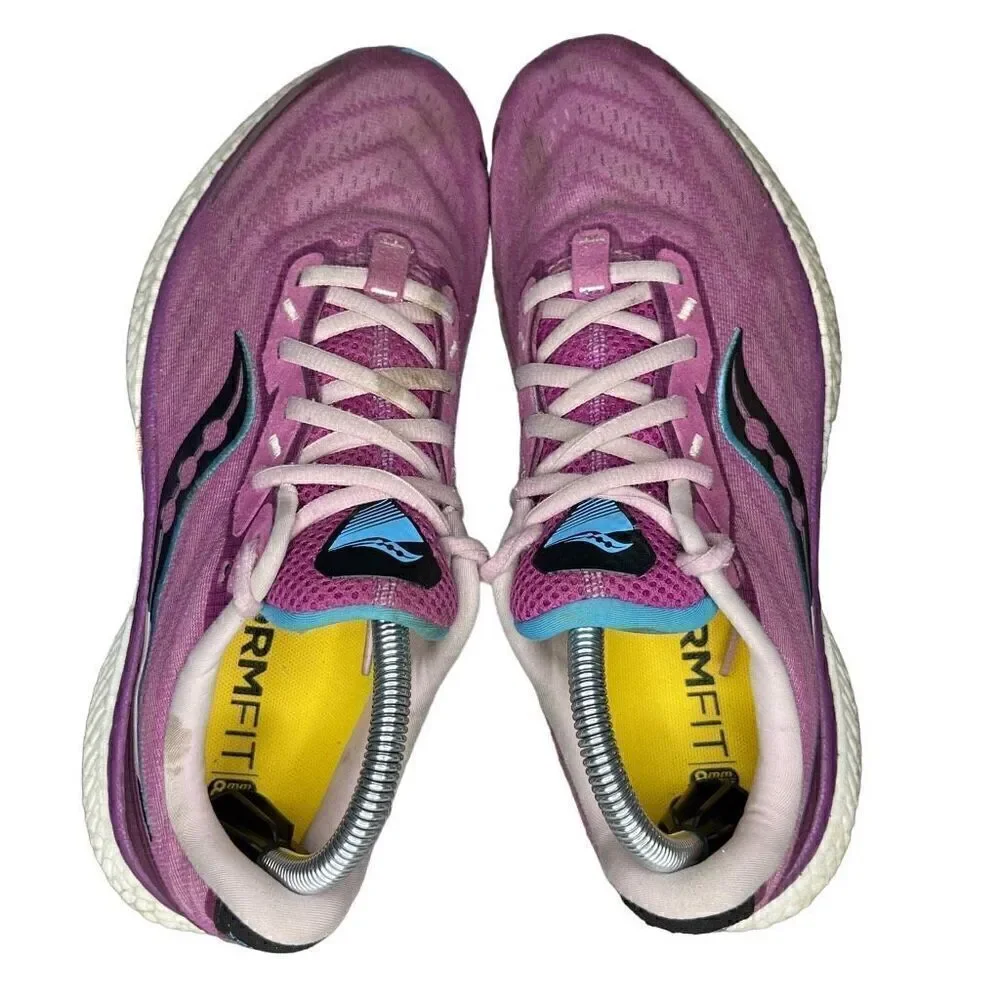 Saucony Womens Triumph 19 S10678-20 Purple Running Shoes Sneakers Size 9.5